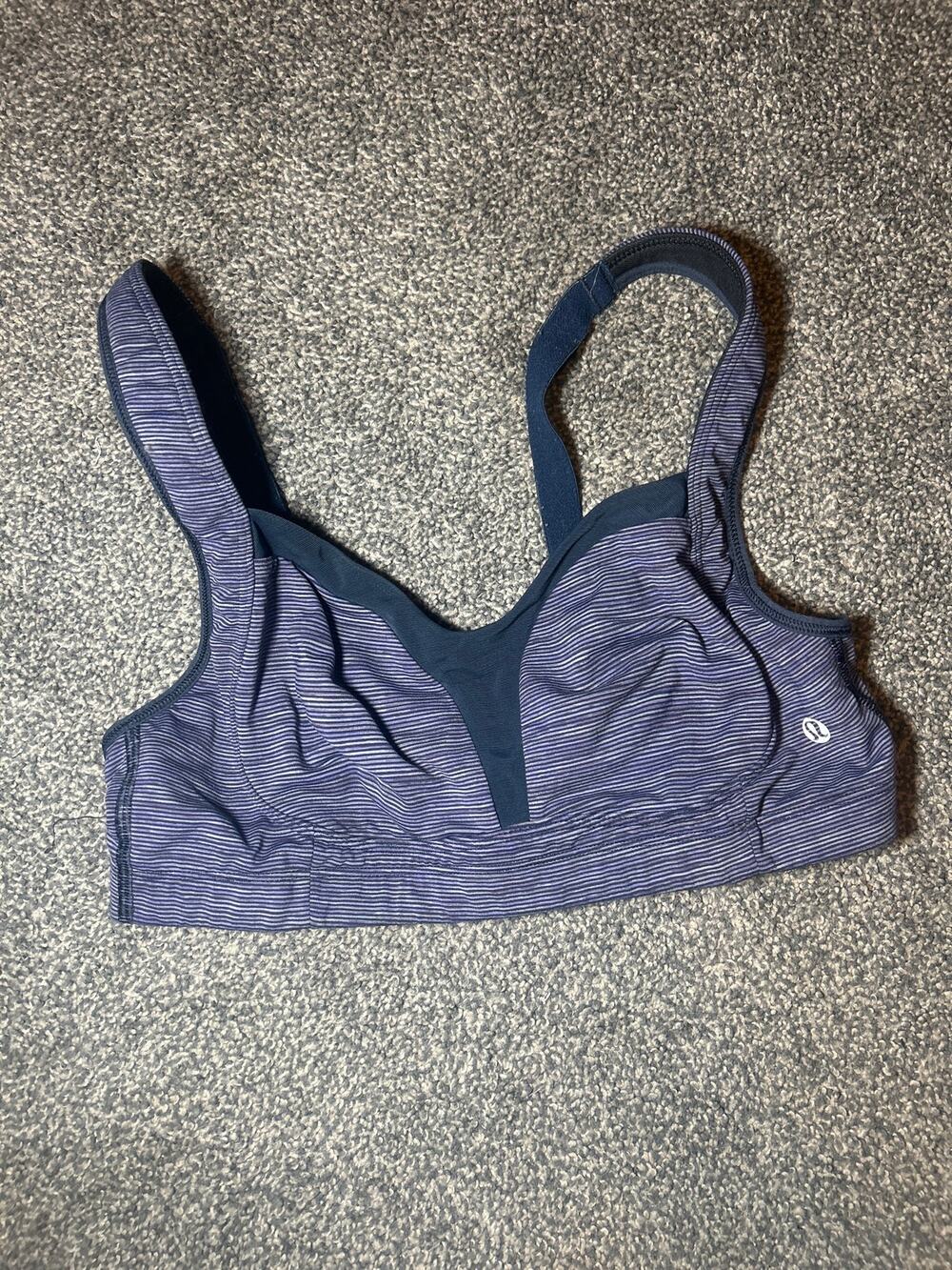 Lululemon Ta Ta Tamer Bra We Are Free From Space Deep Indigo Multi Size 34c